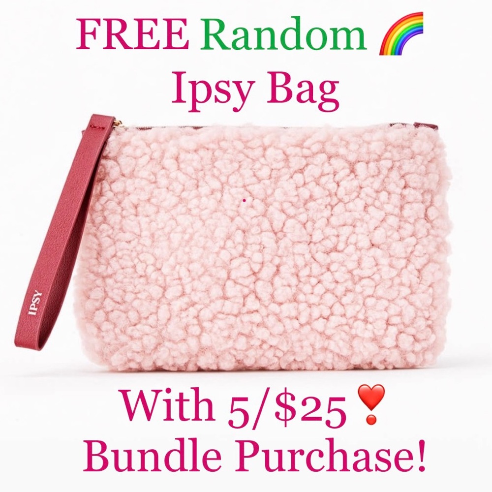 5/$25❣️FREE Ipsy Bag with Every 5/$25 Bundle Purchase!-Randomly Chosen-NEW 👛